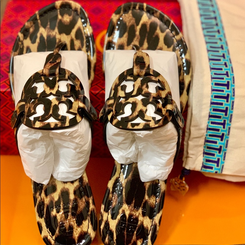 🚫Sold🚫NIB Tory Burch Leopard Miller Sandals